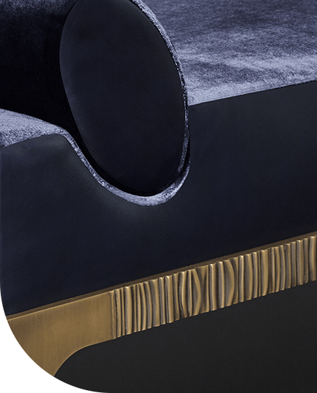 Sculptural furniture concept on a neutral background